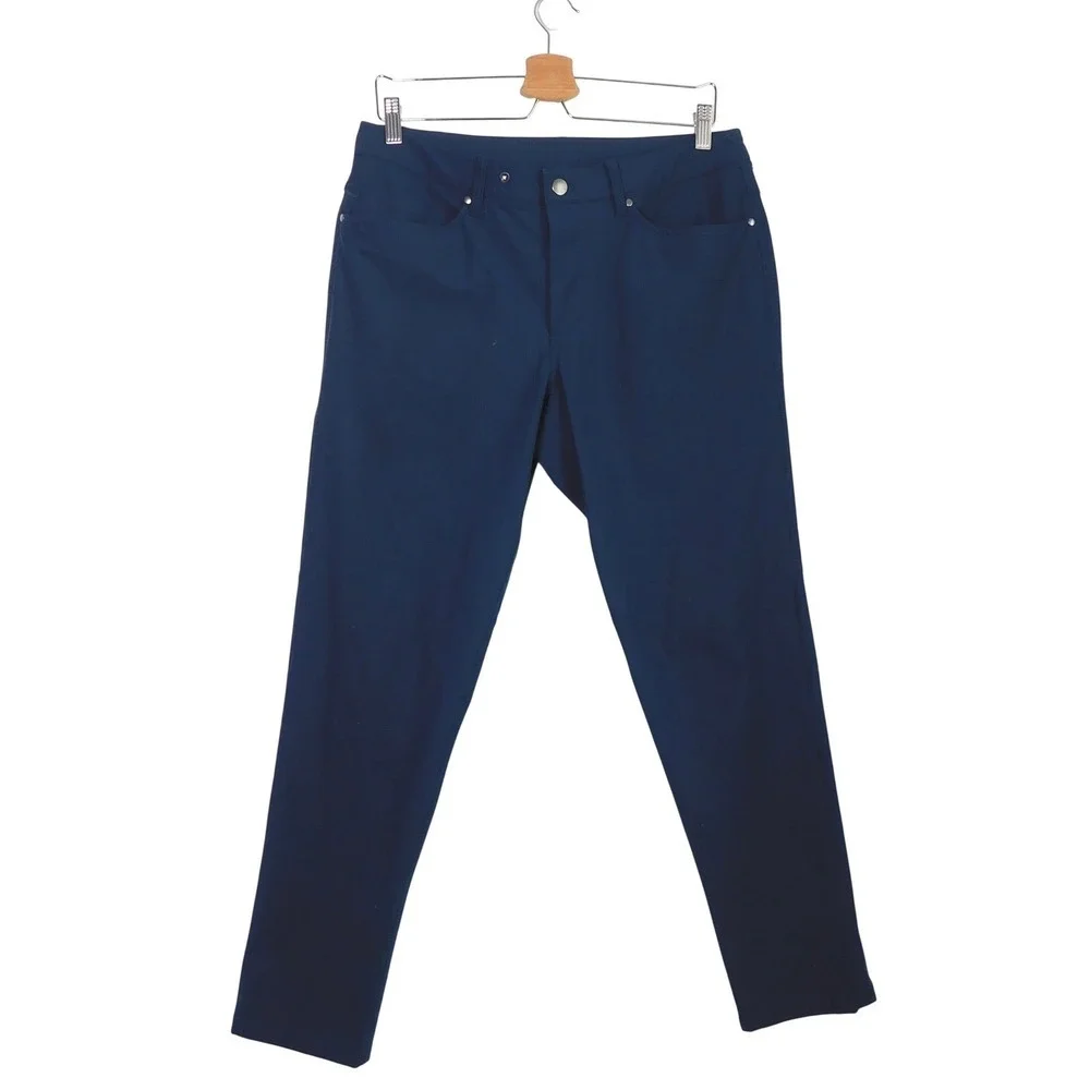 Lululemon ABC Pant Slim True Navy Warpstreme Mens 32 M5A68S Blue Trousers
